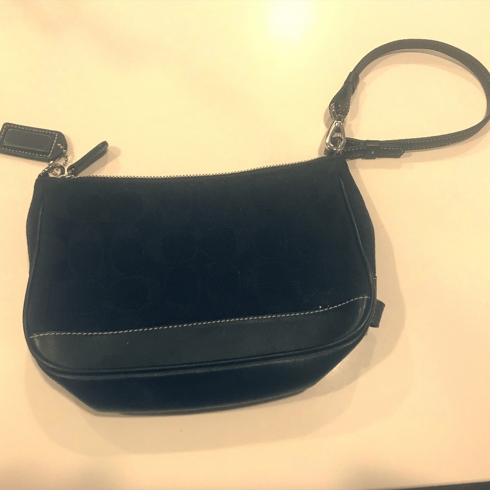 Coach signature wristlet purse